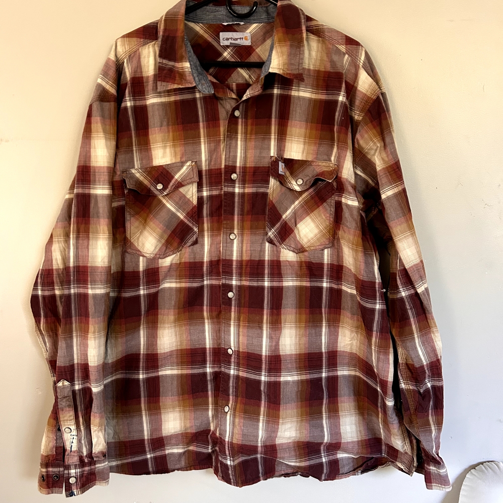 Carhartt Plaid Button-Up Shirt